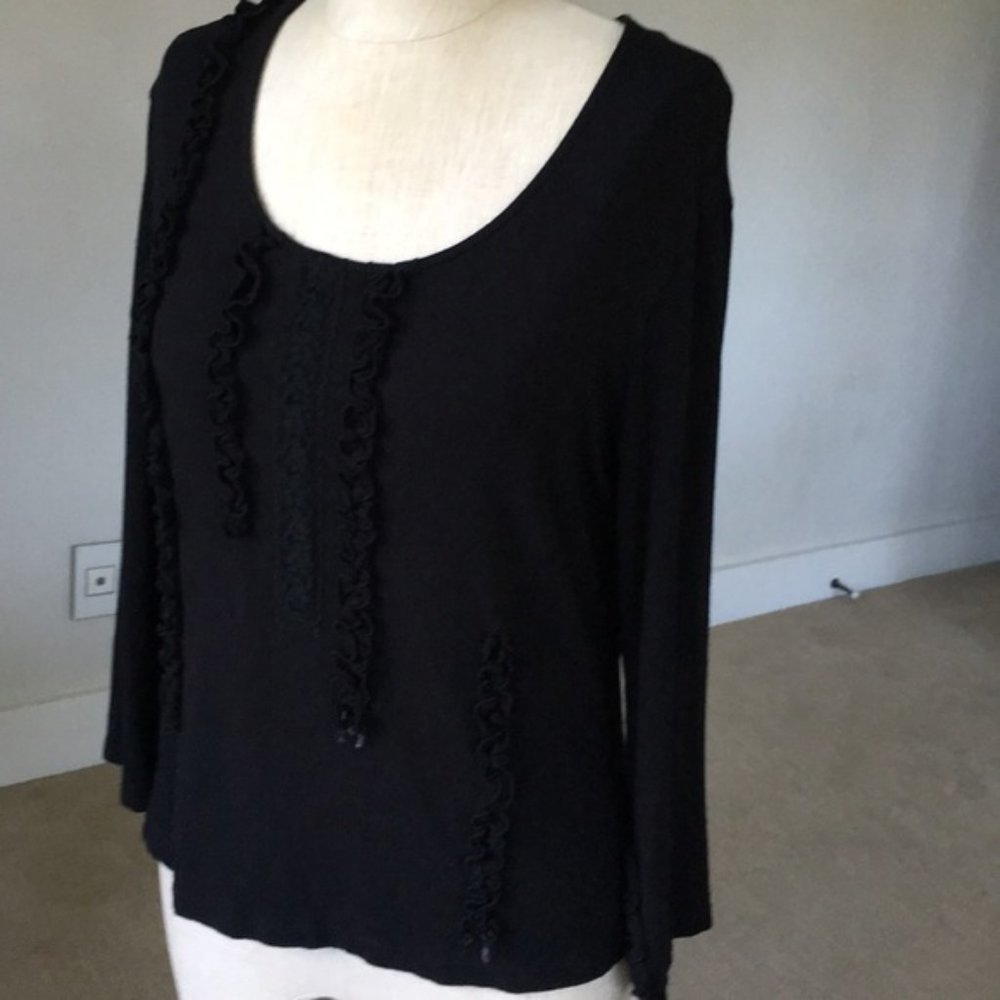 Betu Sport black Ruffle top - 10